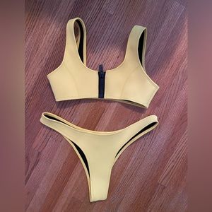 Yellow Bikini, Hoaka swimwear, NEVER WORN